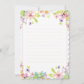 Bonne carte de fête des mères - Fleurs sauvages bo (Dos)