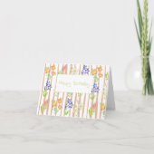 Bonne carte de fleur d'anniversaire (Devant)