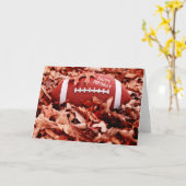 Bonne carte de football d'anniversaire (Fleur jaune)