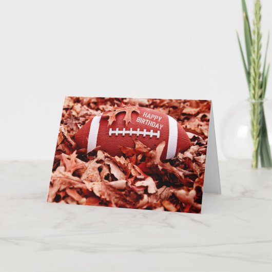 Bonne carte de football d'anniversaire (Devant)