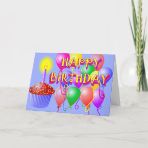 Bonne carte de gâteau d'anniversaire