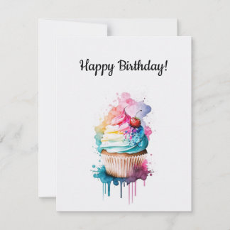 Bonne carte de gâteau d'anniversaire