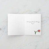 Bonne carte de gâteau d'oiseau de colibri d'annive (Intérieur)