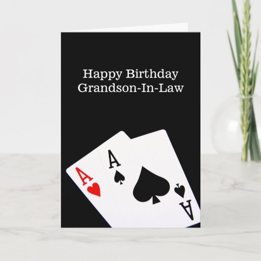 Bonne carte de grand-fils d'anniversaire (Devant)