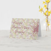 Bonne carte de grand-mère pour la fête des mères (Fleur jaune)