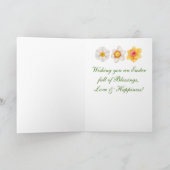 Bonne carte de jonquilles de Pâques (Intérieur)