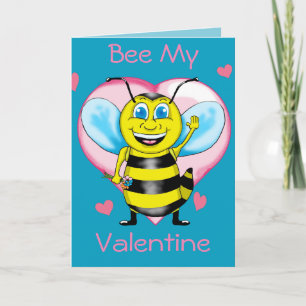 Bonne carte de jour Bee Valentines