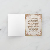 Bonne carte de jour d'amitié (Intérieur)