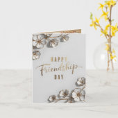 Bonne carte de jour d'amitié (Fleur jaune)