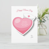 Bonne carte de jour des infirmières (Debout devant)