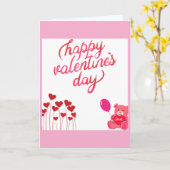 Bonne carte de jour Valentines (Fleur jaune)