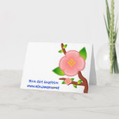 Bonne carte de marguerite de la fête des mères (Dos)