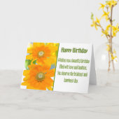 Bonne carte de marguerites jaunes d'anniversaire (Fleur jaune)