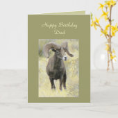 Bonne carte de Modèle papa anniversaire (Fleur jaune)