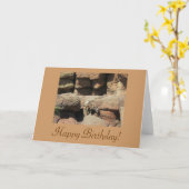 Bonne carte de mouton de Bighorn Birthday (Fleur jaune)