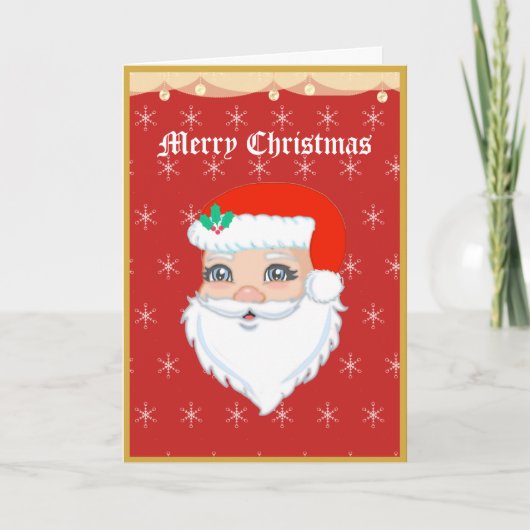 Bonne carte de Noël du Père Noël (Devant)