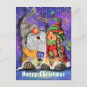 Bonne carte de Noël Gnome (Devant)