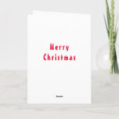 Bonne carte de Noël Ours de Noël (Dos)