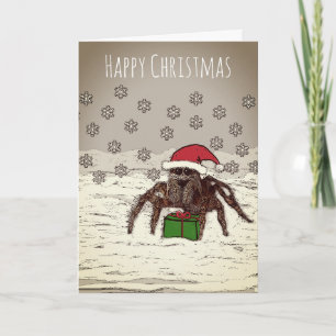 Bonne Carte de Noël Spider Avec Nom Personnalisé