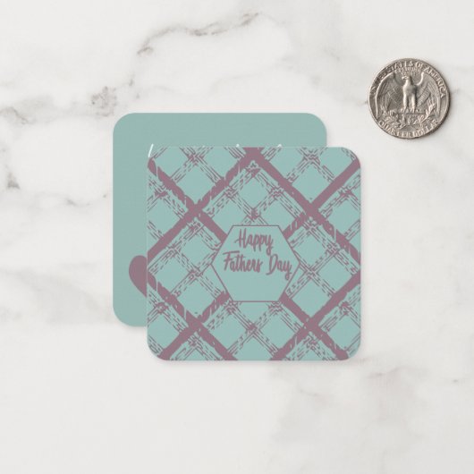 Bonne carte de note de Fête des pères : (Devant/Arrière en situation)