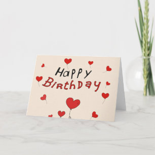 Bonne carte de nuage de mot d'anniversaire