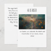 Bonne carte de Pâques (Devant / Derrière)