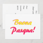 Bonne carte de Pâques (Devant / Derrière)