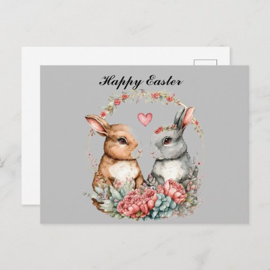 Bonne carte de Pâques (Devant / Derrière)