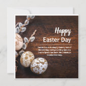 Bonne carte de Pâques (Carré) (Devant)