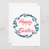 Bonne carte de Pâques pour lui et elle (Devant / Derrière)