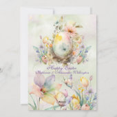 Bonne carte de Pâques sophistiquée (Dos)