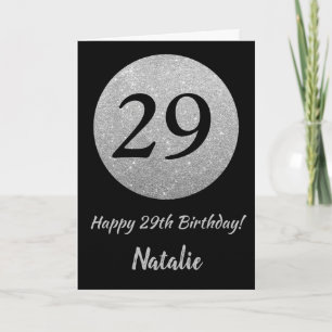 Bonne carte de Parties scintillant 29e anniversair
