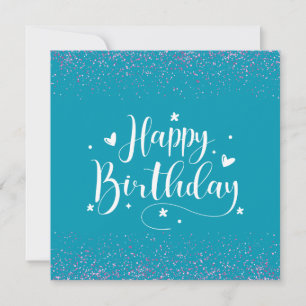Bonne carte de Parties scintillant d'anniversaire