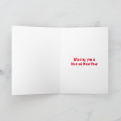 Bonne carte de Parties scintillant du Nouvel An ch (Intérieur)