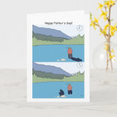 Bonne carte de pêche de Fête des pères - Drôle des (Fleur jaune)