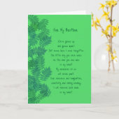 Bonne carte de poésie originale du frère d'anniver (Fleur jaune)