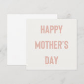 Bonne carte de police Bison de la Fête des Mères (Devant / Derrière)