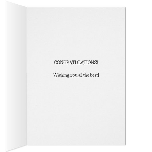 Bonne carte de retraite avec plage (Intérieur (Droit))