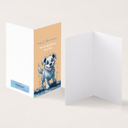 Bonne carte de retraite drôle Félicitations (Inside and Outside)