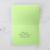 Bonne carte de Rose de la lavande d'anniversaire (Intérieur)