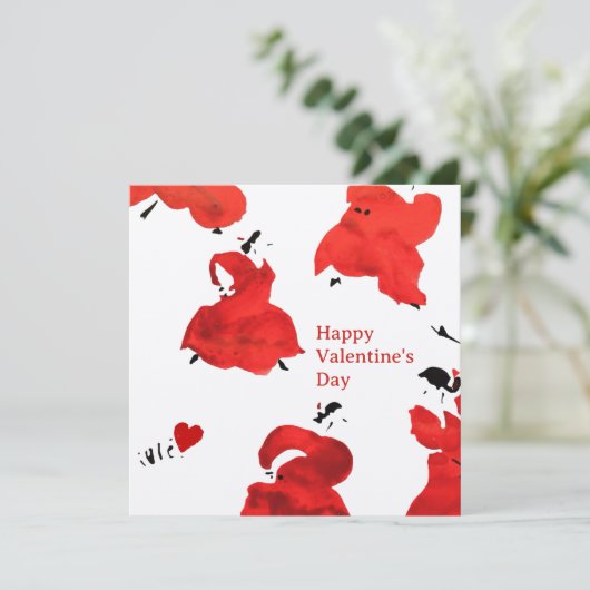 Bonne carte de Saint-Valentin (Debout devant)