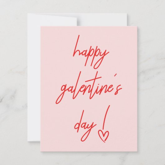 Bonne carte de Saint-Valentin de Galentine (Devant)