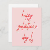 Bonne carte de Saint-Valentin de Galentine (Devant / Derrière)