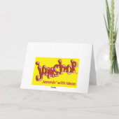 Bonne carte de ski d'anniversaire (Dos)