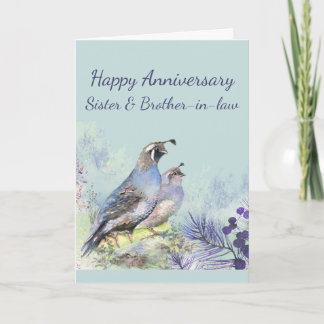 Bonne carte de soeur et de beau-frère pour l'anniv