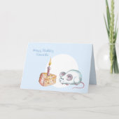 Bonne carte de souris d'anniversaire (Devant)