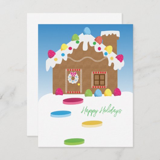 Bonne carte de vacances (Devant / Derrière)