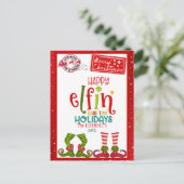 Bonne Carte de vacances à l'Elfin (Debout devant)