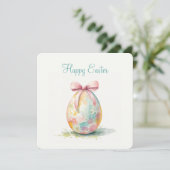 Bonne carte de vacances à Pâques (Debout devant)