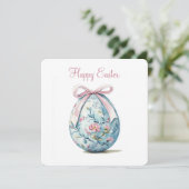 Bonne carte de vacances à Pâques (Debout devant)